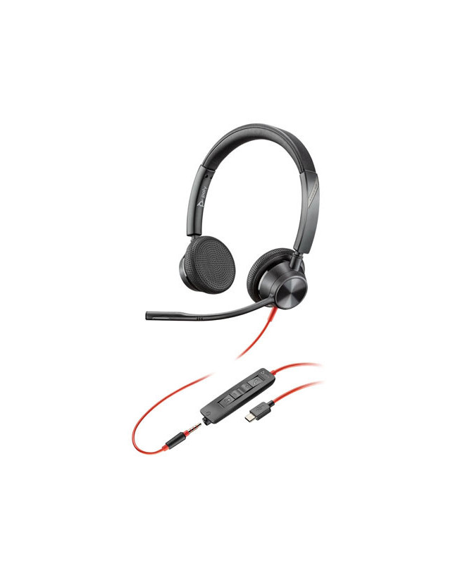 Buy HP Poly/Plantronics Blackwire 3325 USB-C with 3.5mm Wired Stereo Headset 213939-01 / 76J22AA