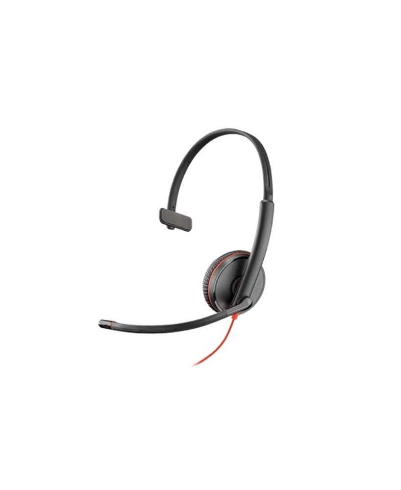 HP Poly Blackwire C3215 UC Monaural Corded Headset with USB-C and 3.5mm Connectivity 209750-201 / 80S05A6