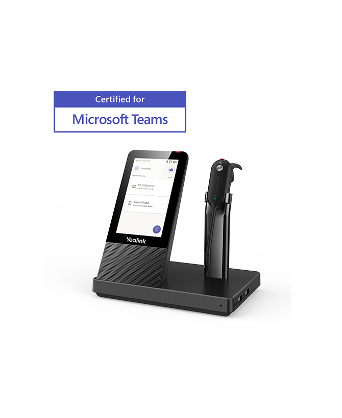 Yealink WH67 Microsoft Teams DECT Convertible Wireless Headset TEAMS-WH67