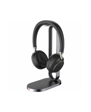 Yealink BH76 Teams Bluetooth Wireless Stereo USB-A Headset in Black with Charging Stand TEAMS-BH76-CH-BL