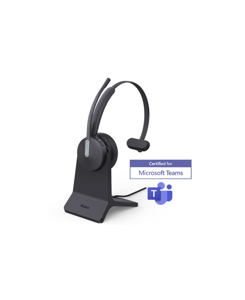 Yealink BH70 Teams USB-C/A Bluetooth Wireless Mono Headset with Stand and BT51C Dongle with USB-C to A Adapter BH70-M-MS-CA-CS