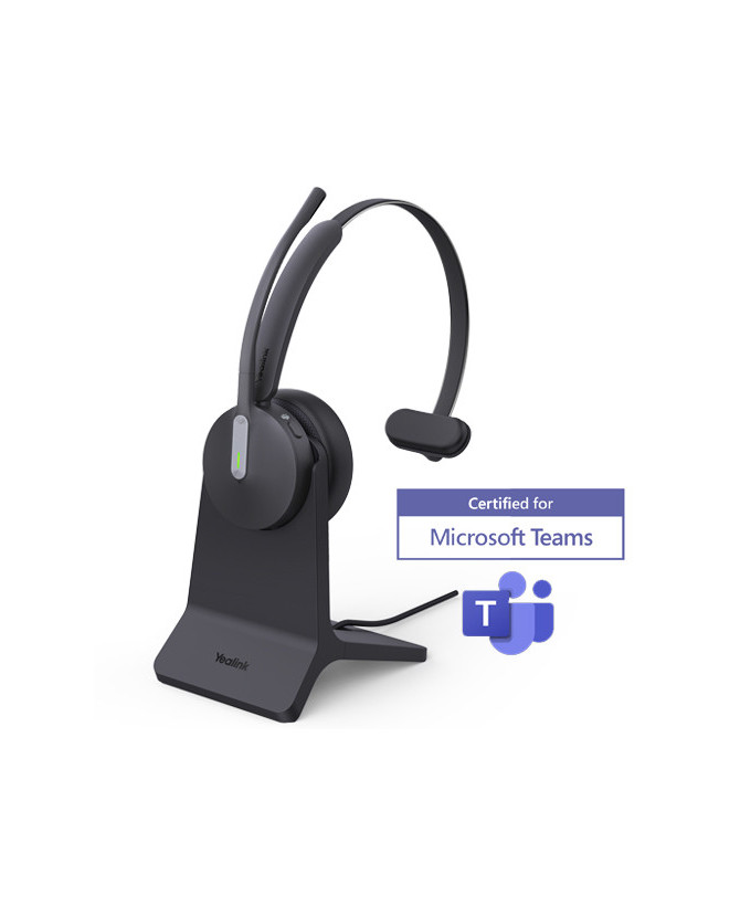 Yealink BH70 Teams USB-C/A Bluetooth Wireless Mono Headset with Stand and BT51C Dongle with USB-C to A Adapter BH70-M-MS-CA-CS