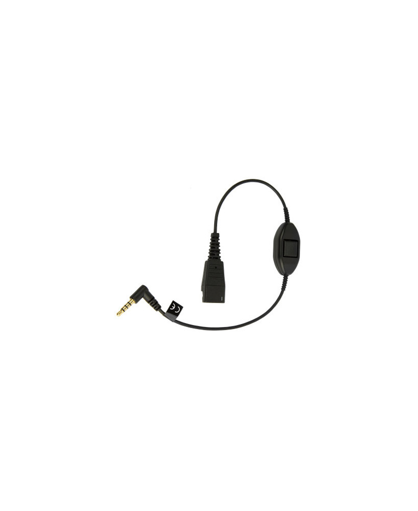 Buy Jabra 0.5M QD to 3.5mm Straight Cord w/ PTT 8800-00-103 for QD Headsets