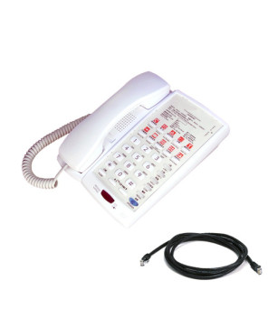 Escene Hotel IP Phone in White HS118V2W