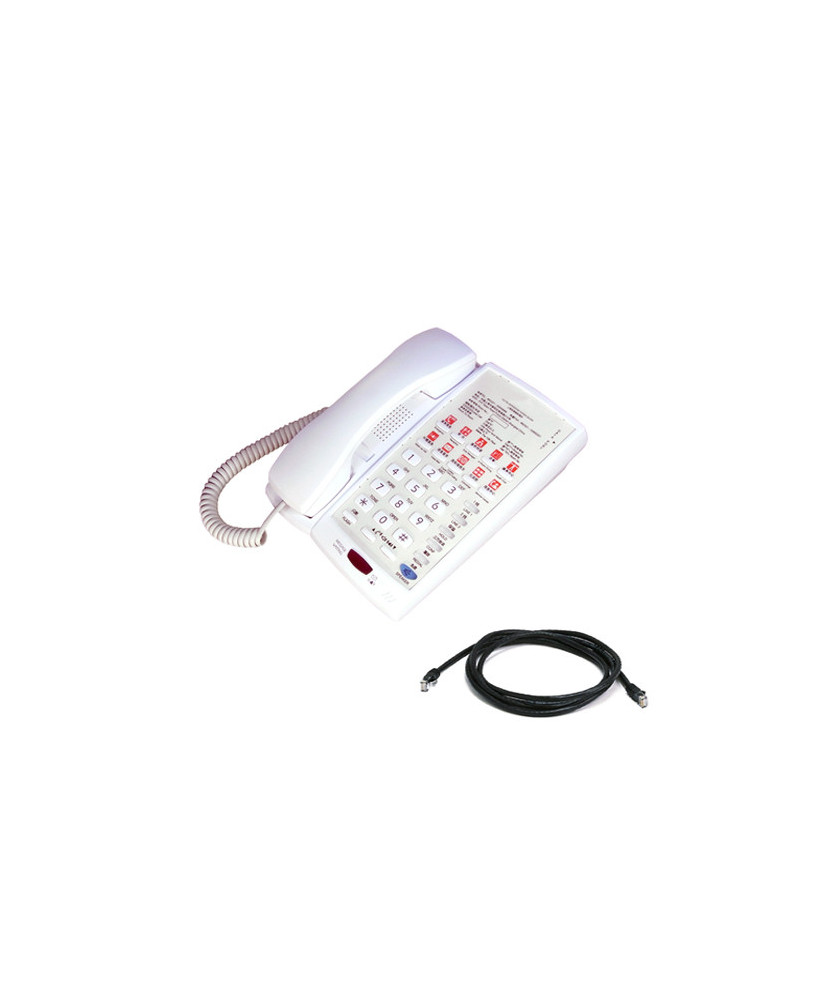 Escene Hotel IP Phone in White HS118V2W