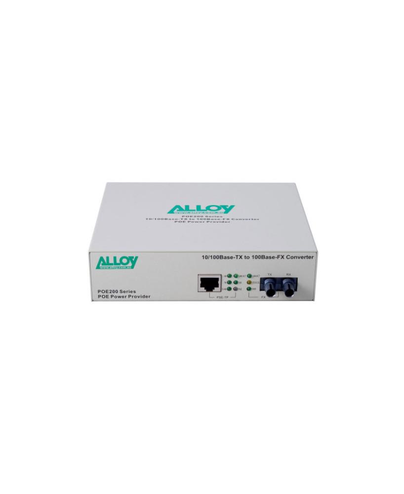 ALLOY POE200ST PoE PSE Fast Ethernet Media Converter