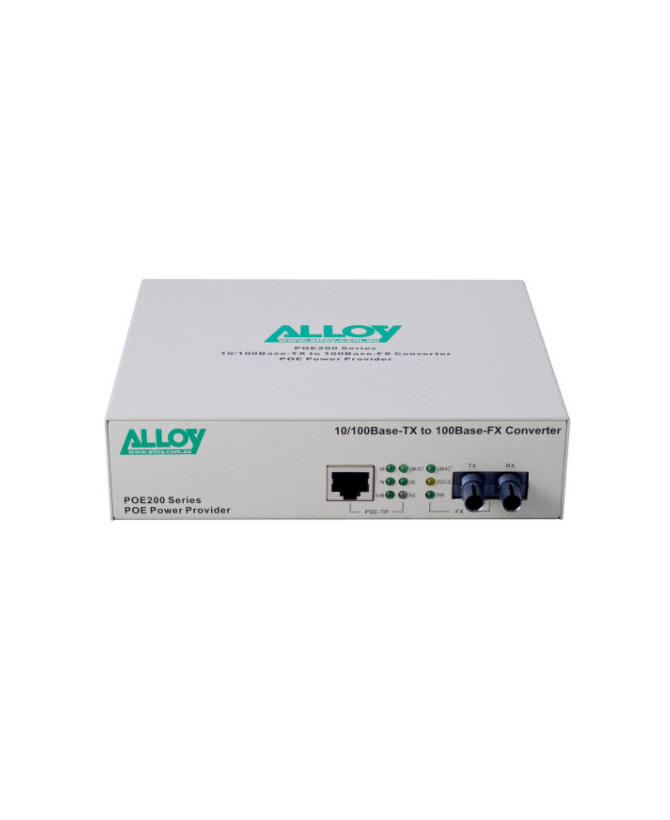 ALLOY POE200ST PoE PSE Fast Ethernet Media Converter