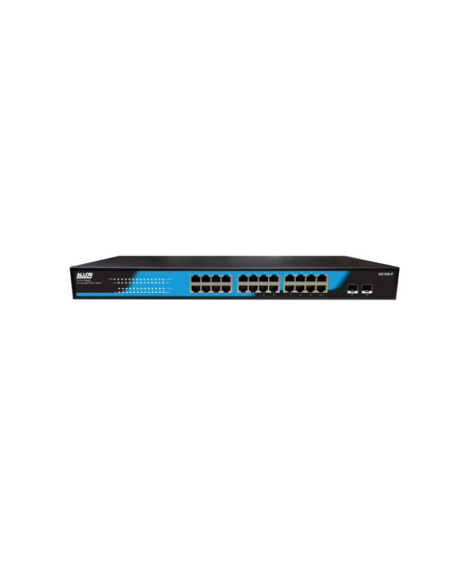 ALLOY AS1026-P 24 Port Unmanaged Gigabit 802.3at PoE Switch + 2x 1000Mb SFP Ports