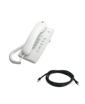 Cisco 6901 Slimline Handset Unified IP Phone in White CP-6901-WL-K9=