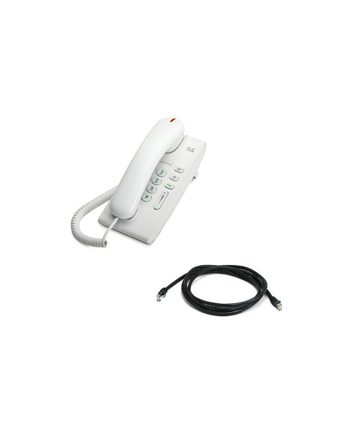 Cisco 6901 Slimline Handset Unified IP Phone in White CP-6901-WL-K9=