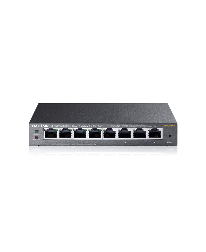 TP-Link TL-SG108PE 8-Port Gigabit Easy Smart Switch  with 4-Port PoE