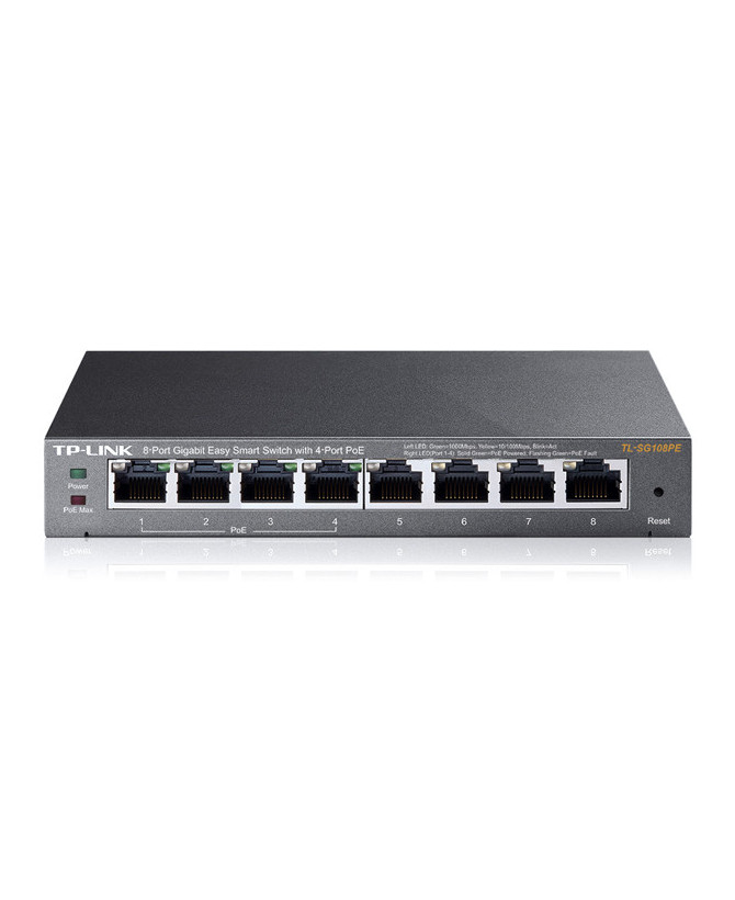 TP-Link TL-SG108PE 8-Port Gigabit Easy Smart Switch  with 4-Port PoE