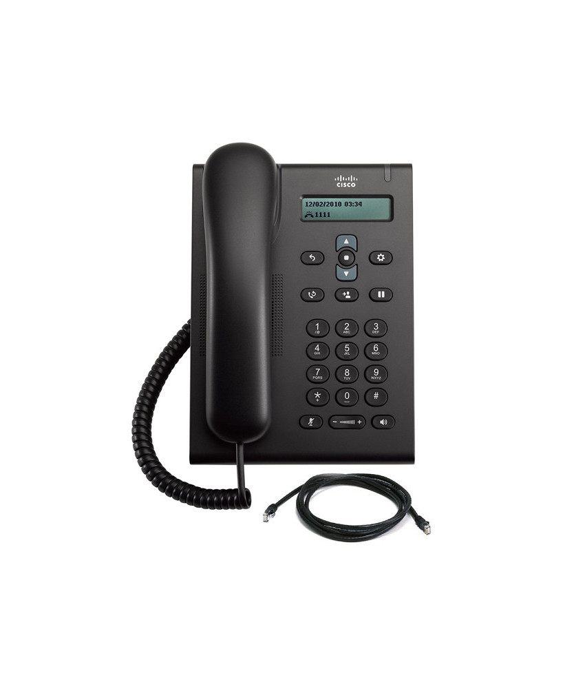 Cisco 3905 Unified SIP Phone Standard Handset in Charcoal CP-3905=