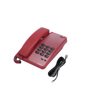 Interquartz Hotline Desk Phone in Red IQ283BR with Dial Pad