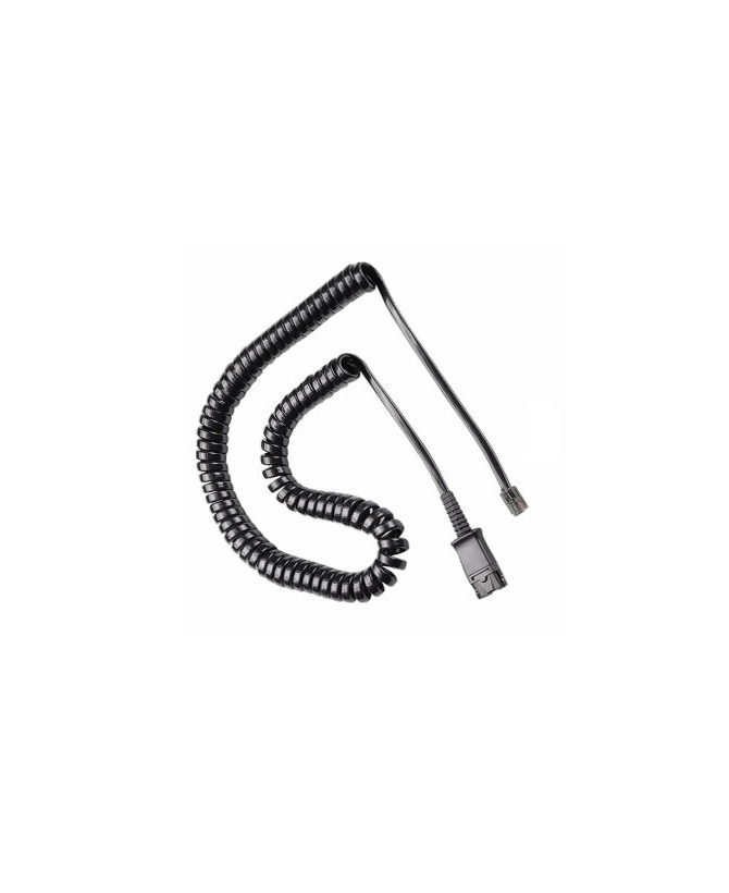 TTS-QD002(P) P-QD Quick Disconnect to Modular Plug Bottom Lead - Equivalent to Plantronics U10P