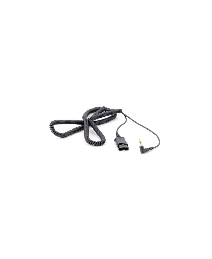 TTS-QD011C P-QD to 2.5mm Coiled 6ft Bottom Lead