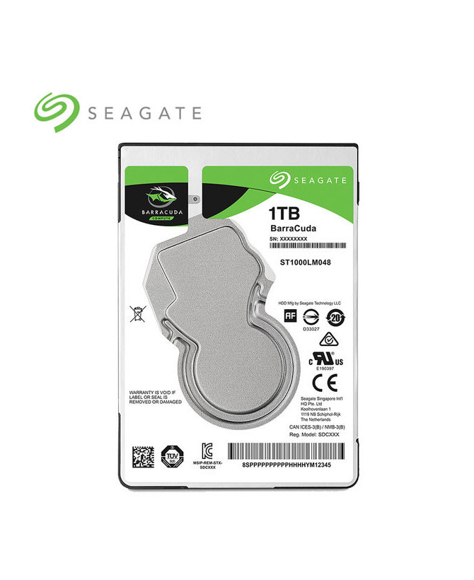 Seagate 1TB BarraCuda 5400 RPM SATA 2.5" Internal HDD ST1000LM048