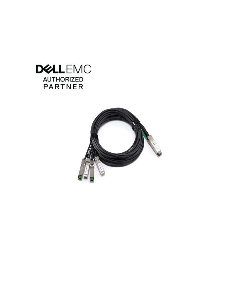 Dell 470-AAVT 0.5m 40GbE (QSFP+) to 4x10GbE SFP+ Optical Transceiver for Dell EMC Networking Series Switches