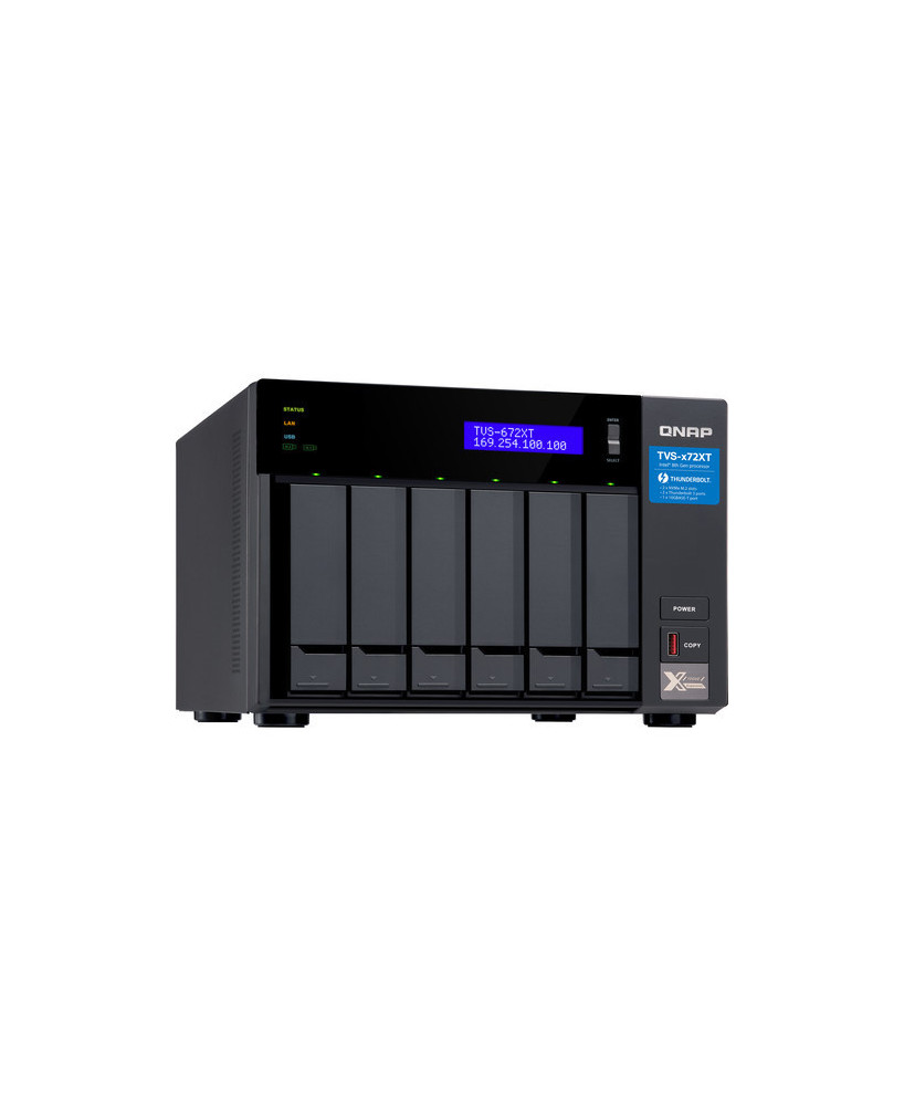 Buy QNAP TVS-672XT-I3-8G 6 Bay NAS Enclosure (No Disk) I3-8100T 8GB Tower