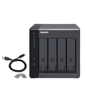 QNAP TR-004, 4 Bay DAS (NO DISK) Hardware Raid Expansion Enclosure