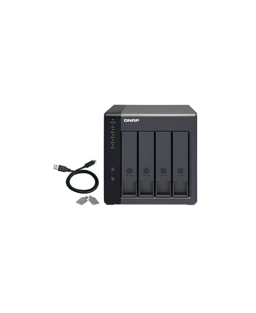 QNAP TR-004, 4 Bay DAS (NO DISK) Hardware Raid Expansion Enclosure