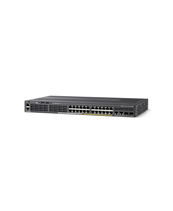 Cisco Catalyst 2960-X 24 GigE PoE 110W, 2xSFP + 2x1GBT, LAN Base WS-C2960X-24PSQ-L