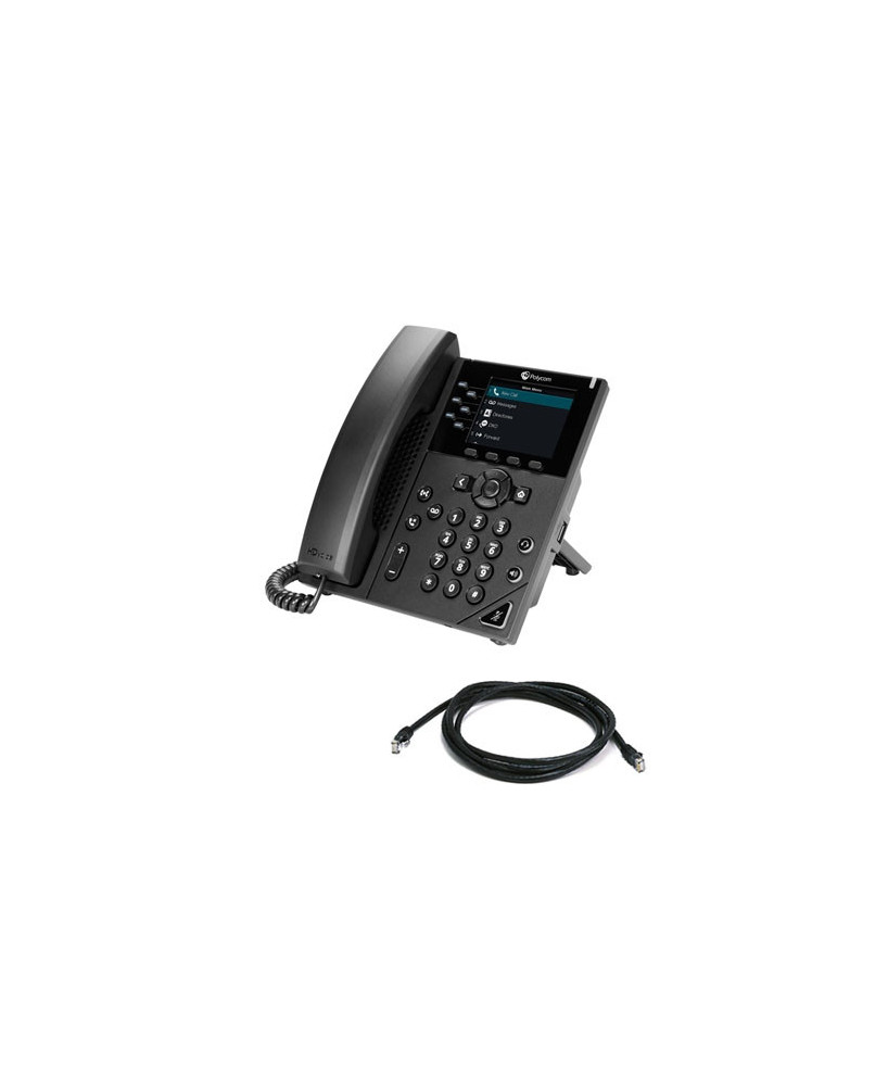 HP Polycom VVX 350 Business IP Phone 2200-48830-025 / 89B68AA