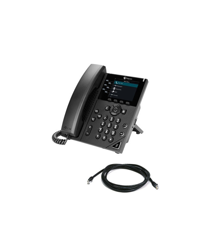 HP Polycom VVX 350 Business IP Phone 2200-48830-025 / 89B68AA