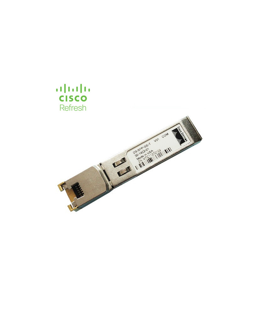 Cisco - SFP (mini-GBIC) transceiver module - GigE - 1000Base-T - RJ-45 SFP-GE-T-RF