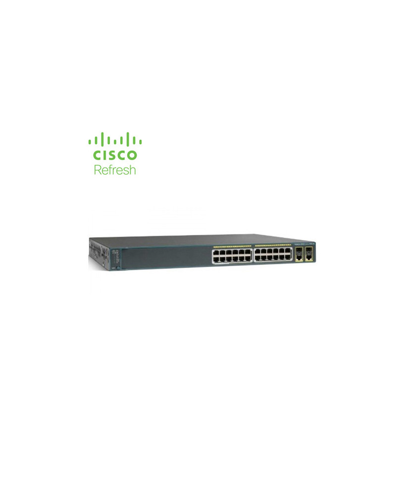 Cisco Catalyst 2960 Plus 24 10/100 + 2T/SFP LAN Base WS-C2960+24TC-L-RF