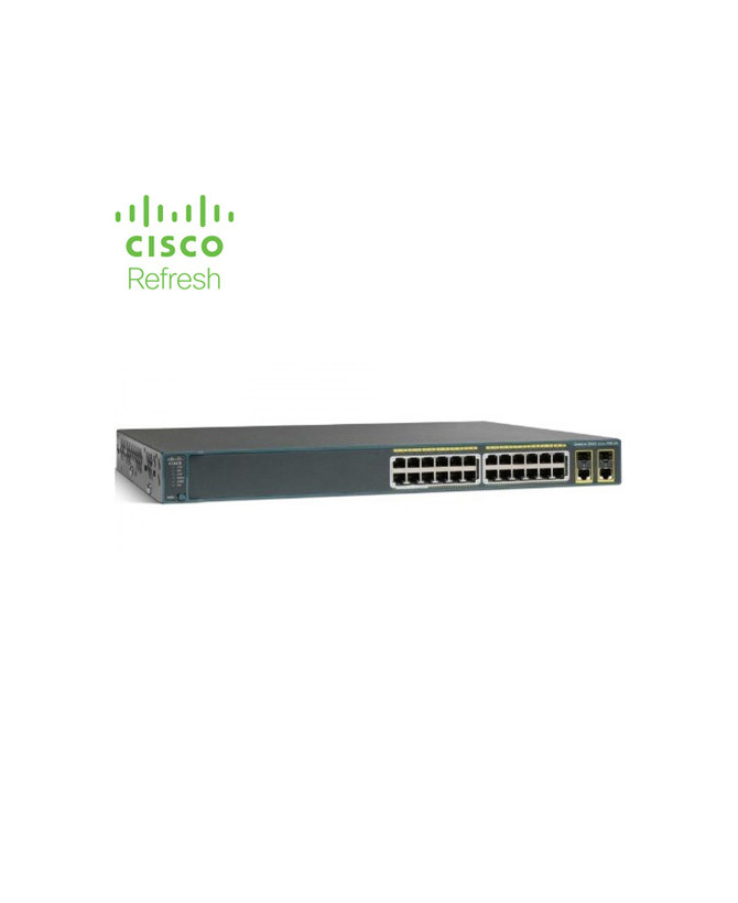 Cisco Catalyst 2960 Plus 24 10/100 + 2T/SFP LAN Base WS-C2960+24TC-L-RF