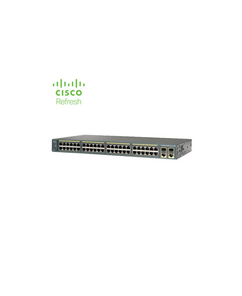 Cisco Catalyst 2960 48 10/100 + 2 T/SFP LAN Base WS-C2960-48TC-L-RF