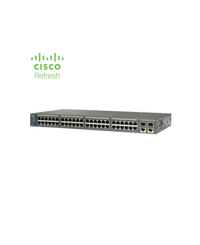 Cisco Catalyst 2960 48 10/100 + 2 T/SFP LAN Base WS-C2960-48TC-L-RF