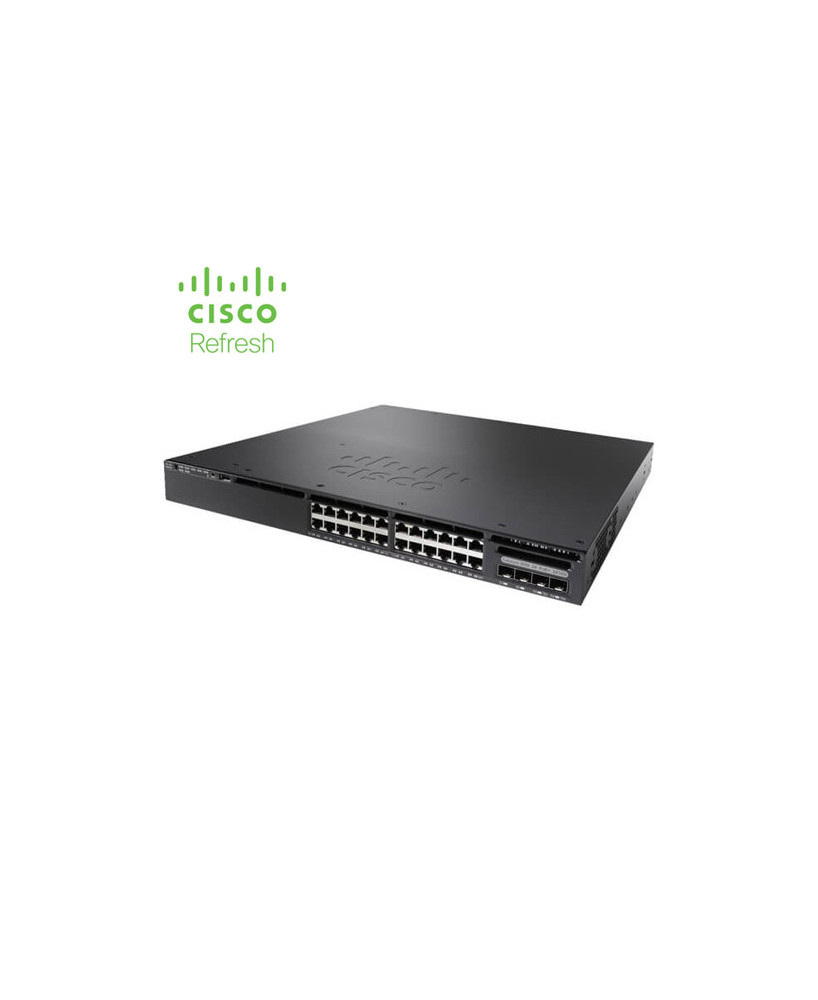 Cisco Catalyst 3650 24 port Data 4x1G Uplink LAN Base WS-C3650-24TS-L-RF