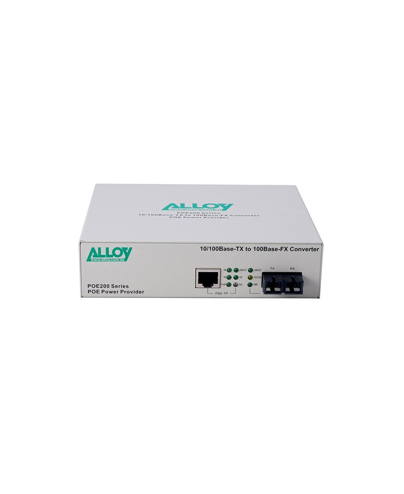 Alloy PoE PSE Fast Ethernet Media Converter POE200SC