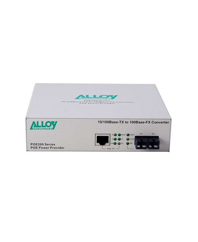 Alloy PoE PSE Fast Ethernet Media Converter POE200SC