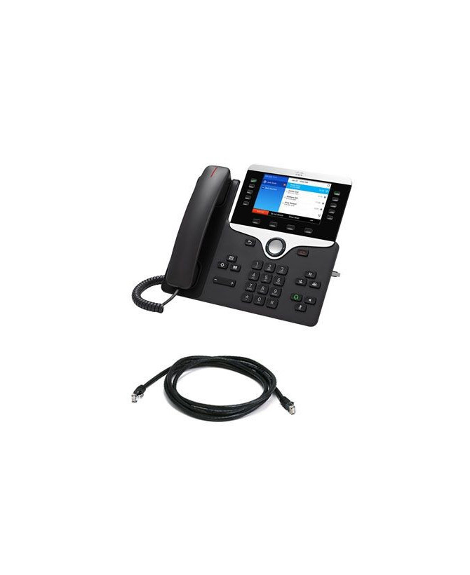 Cisco 8841 IP Phone in Black CP-8841-3PCC-K9-RF with Multiplatform Phone Firmware