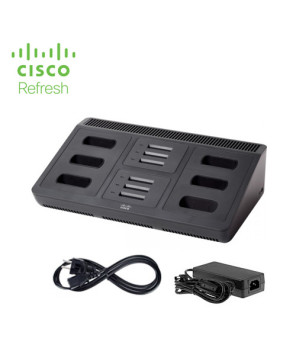 Cisco Wireless IP Phone 8821 Multi Charger CP-MCHGR8821BUN-RF (with power cube, power adapter and country clip) 