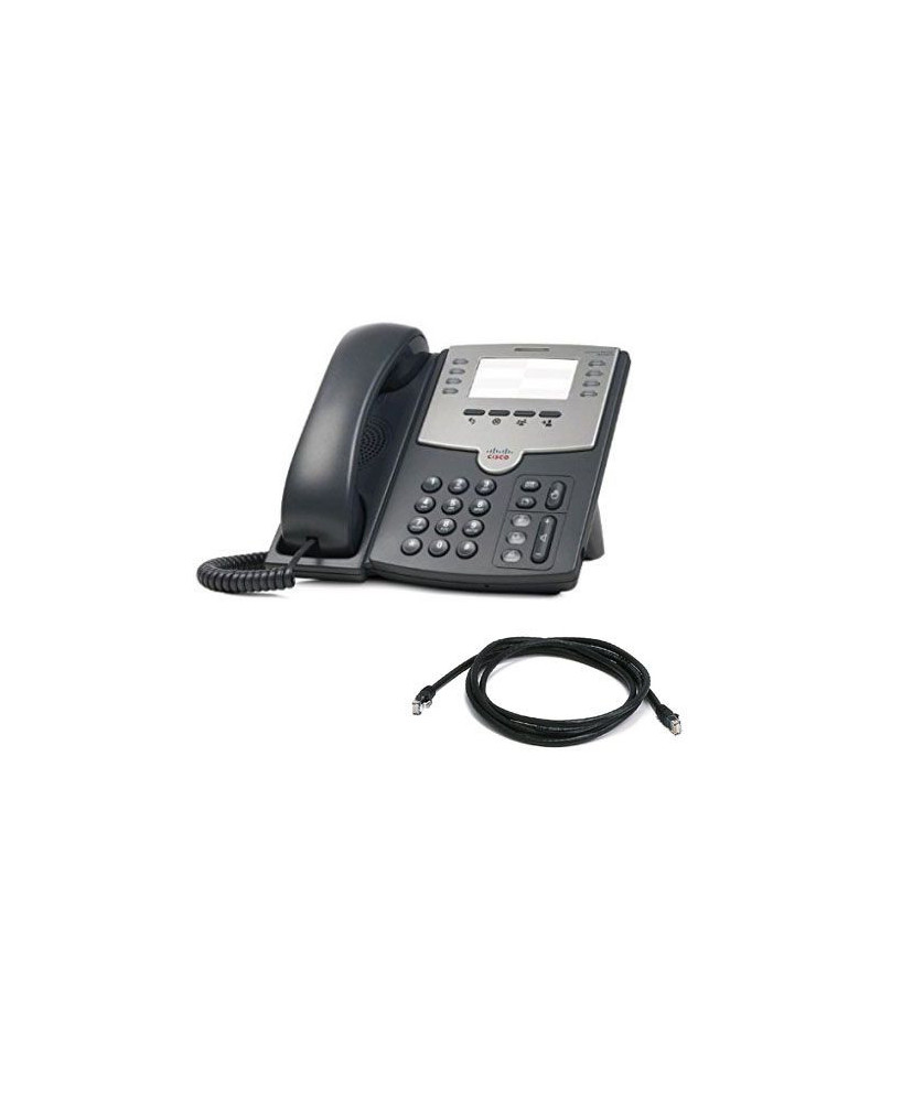 Cisco SPA501G-RF 8 Line IP Phone in Gray with PoE and PC Port