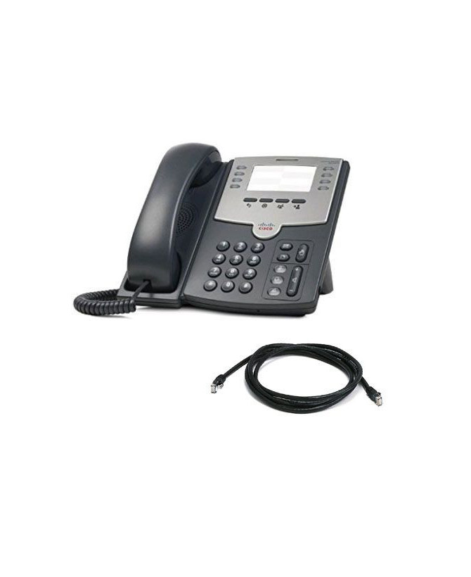 Cisco SPA501G-RF 8 Line IP Phone in Gray with PoE and PC Port