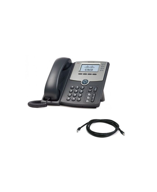 Cisco SPA504G-RF 4 Line IP Phone in Gray w/ Display PoE 2-Port