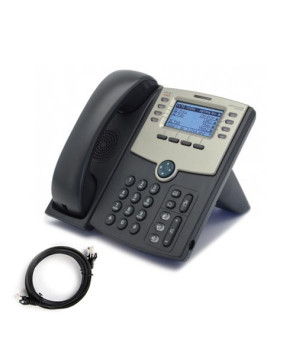 Cisco SPA508G-RF 8 Line IP Phone in Gray w/ Display PoE and Port