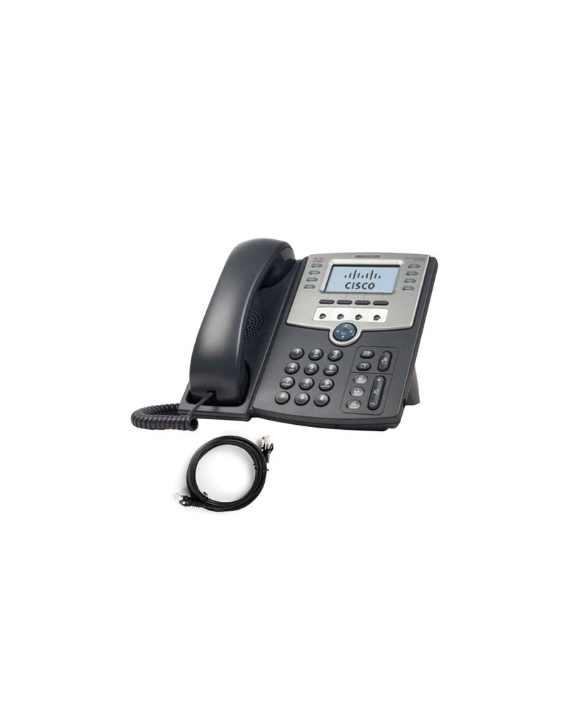 Cisco SPA509G-RF 12 Line IP Phone in Gray w/ Display PoE and Port