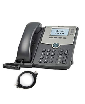 Cisco SPA514G-RF 4-Line IP Phone in Gray w/ Display PoE and Port