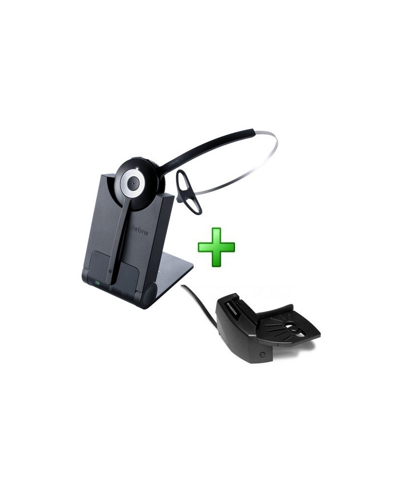 Bundle Jabra PRO 920 Wireless Headset 920-25-508-103 PRO920 with GN1000 Remote Hookswitch Handset Lifter 01-0397