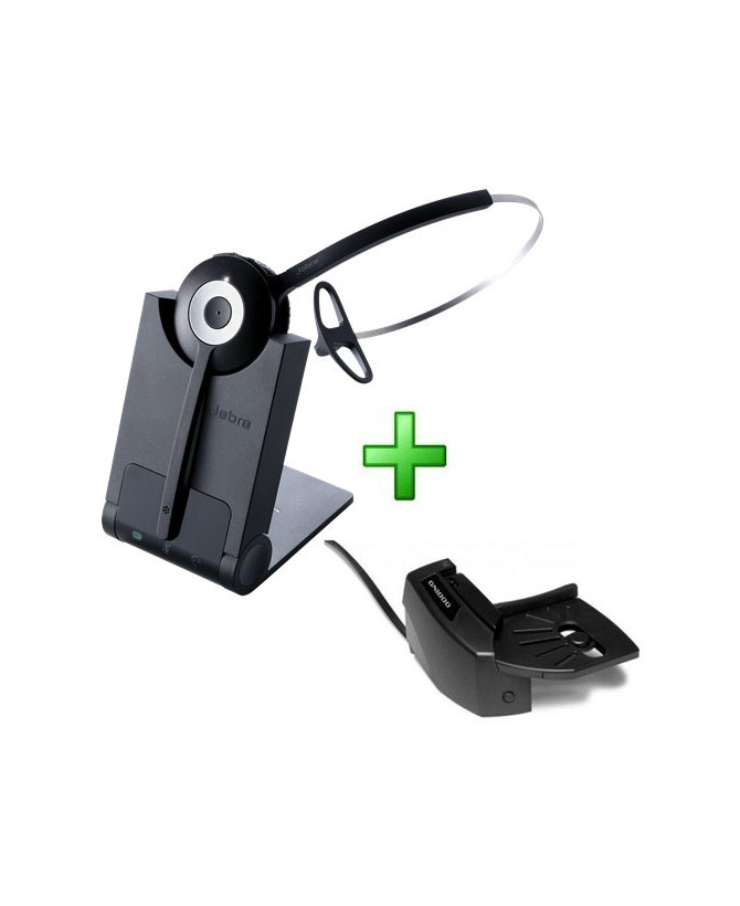 Bundle Jabra PRO 920 Wireless Headset 920-25-508-103 PRO920 with GN1000 Remote Hookswitch Handset Lifter 01-0397