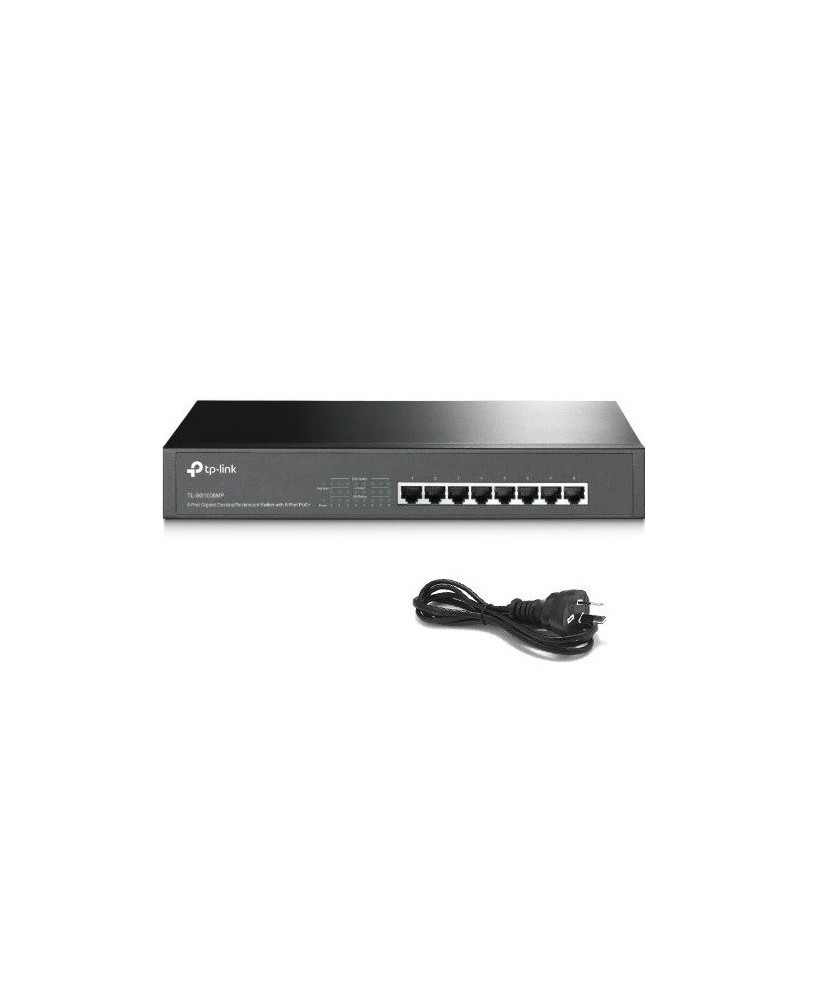 TP-Link 8-Port Gigabit Desktop/Rackmount Switch with 8-Port PoE+ TL-SG1008MP