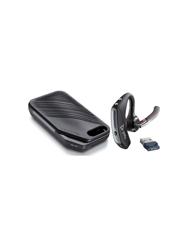 HP Poly/Plantronics Voyager 5200 UC USB-A Bluetooth Headset with Charging Case and BT700 Dongle 206110-102 / 7K2F3AA