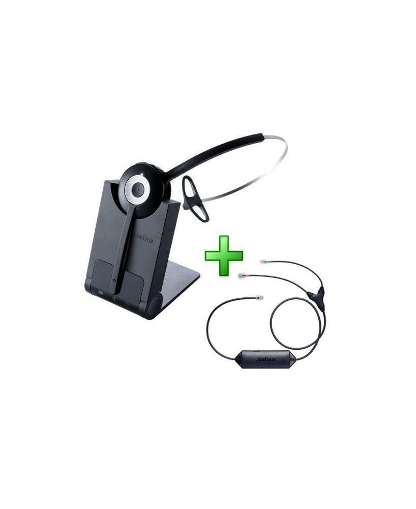 Bundle Jabra PRO 920 Wireless Headset 920-25-508-103 PRO920 with Jabra Link EHS Adapter 14201-33