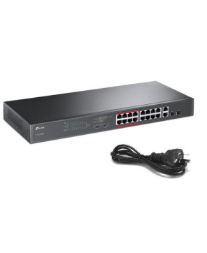 TP-Link 16-Port 10/100Mbps + 2-Port Gigabit Unmanaged PoE Switch TL-SL1218MP